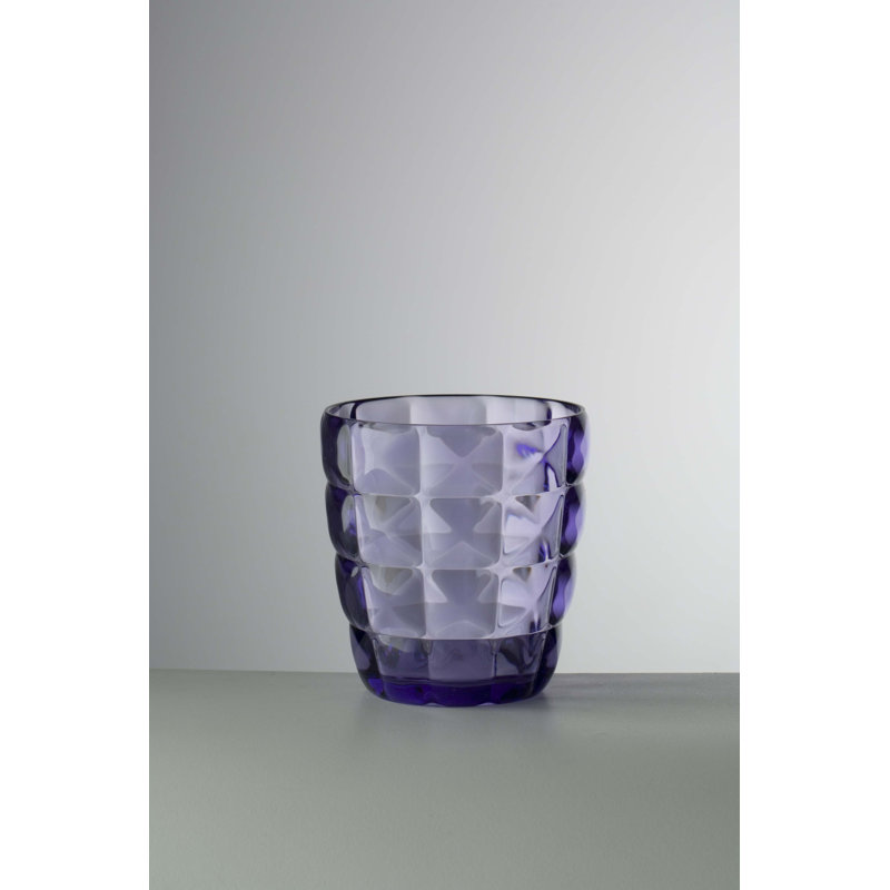 Diamante Drinking Glass, Lilac