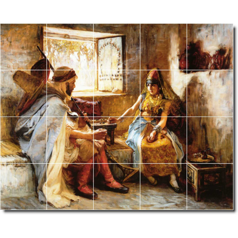 Carreau de peinture murale 40 po x 24 po 8 po x 8 po, Historique 01105