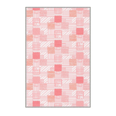 Stylish Hall Carpet (3.3 x 6.6 ft), 100% Polyester, 0.3 in Pile Height | Antibacterial, PVC Non-Slip Underside | 3D Digital Printing, Machine Washable | Perfect for Entryways & Living Spaces, Durable & Easy Care