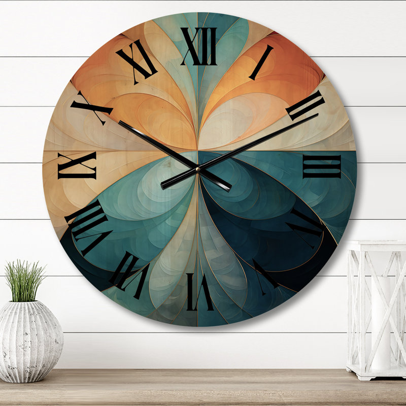 Phocas Solid Wood Wall Clock, Medium