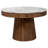Jerger Round 46-inch Marble Top Wood Dining Table Natural