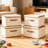 4Pack Storage Bins Boxes with Lids Decorative Storage Boxes Collapsible Fabric Storage Basket Containers Lidded Storage Cube for Bedroom Organizing Closet Home Office-1227386547