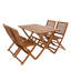 4-Person Wooden patio Dining Set