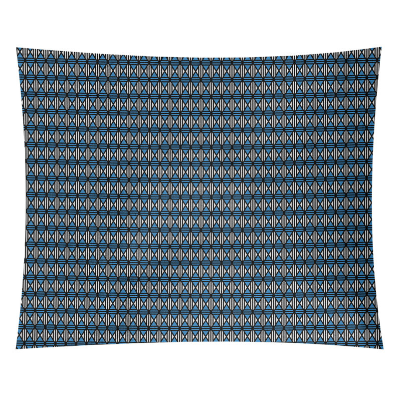 Tapisserie «Avicia Lined Diamonds» par Katelyn Elizabeth, H 27,5 po x l 37,5 po, Intérieur / extérieur