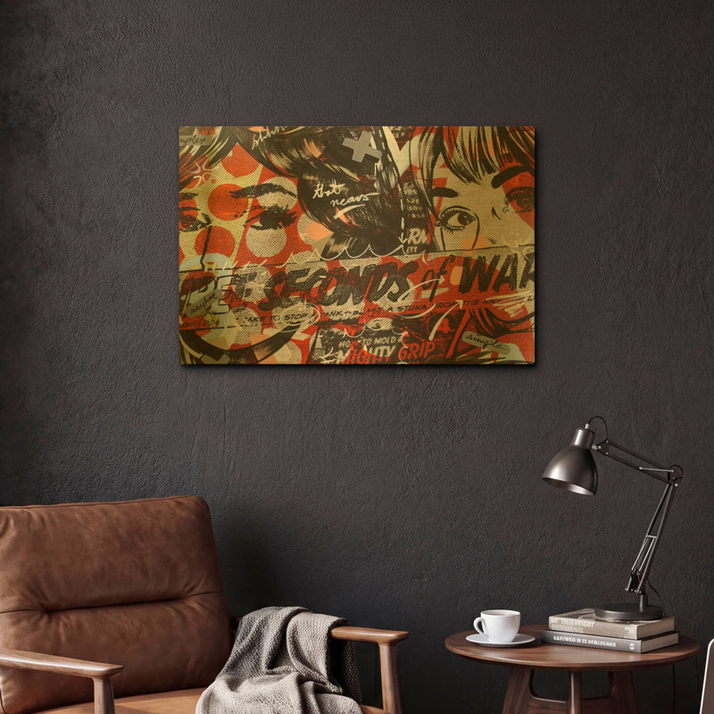 «Three Seconds» par Dan Monteavaro, art mural en métal doré, 24 po x 16 po, 24 po x 16 po