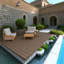 H Style 12" Patio Deck Tiles, DIY Module Interlocking Decking Tiles Floor Tile,Easy And Quick Installation Court Tiles For Porch Poolside Balcony Backyard 44Pcs-114239477