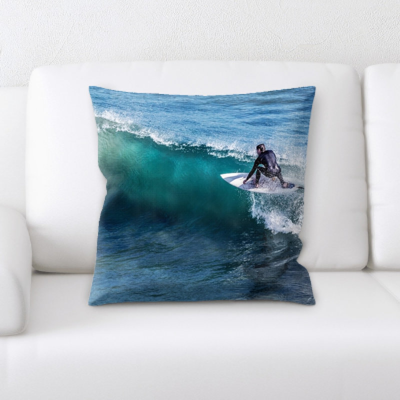 Microsuede Reversible Throw Pillow
