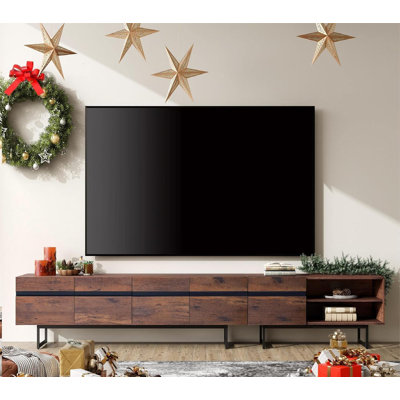 Raybon Modern TV Stand And Coffee Table Set Of 2, Storage Entertainment Center For Tvs Up To 100 Inch, Square Center Table With Storage Drawers For Li -  17 Stories, 6EF2191A7CCA4DD0872135962B034A36