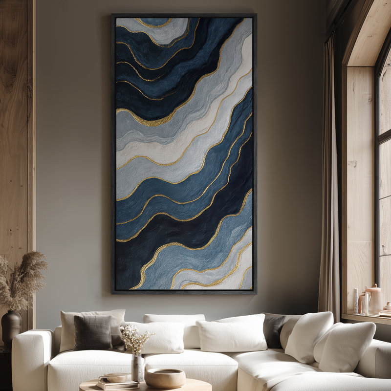 Très grand art mural sur toile encadré - impressions murales rétro pour chambre à coucher, Noir