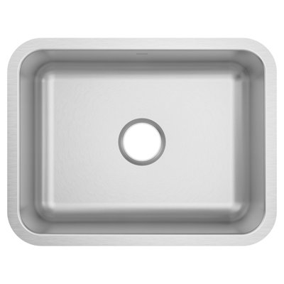 Prep 1800 Series Stainless Steel Undermount 23" x 18" Single Bowl Kitchen Sink