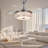 42" Demorea 4 - Blade LED Retractable Blades Ceiling Fan with Remote Control and Light Kit Included