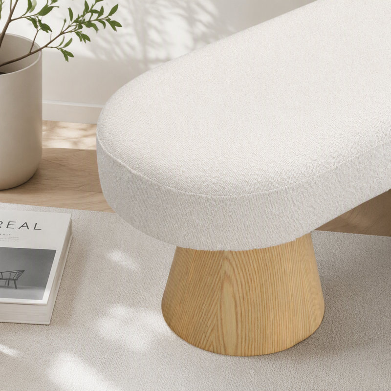 Banc de salle à manger L 64 po, Beige