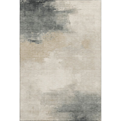 Premium Machine Washable Garett AMF1672 Abstract Rug