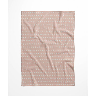 Dot Row Velveteen Fleece Blanket