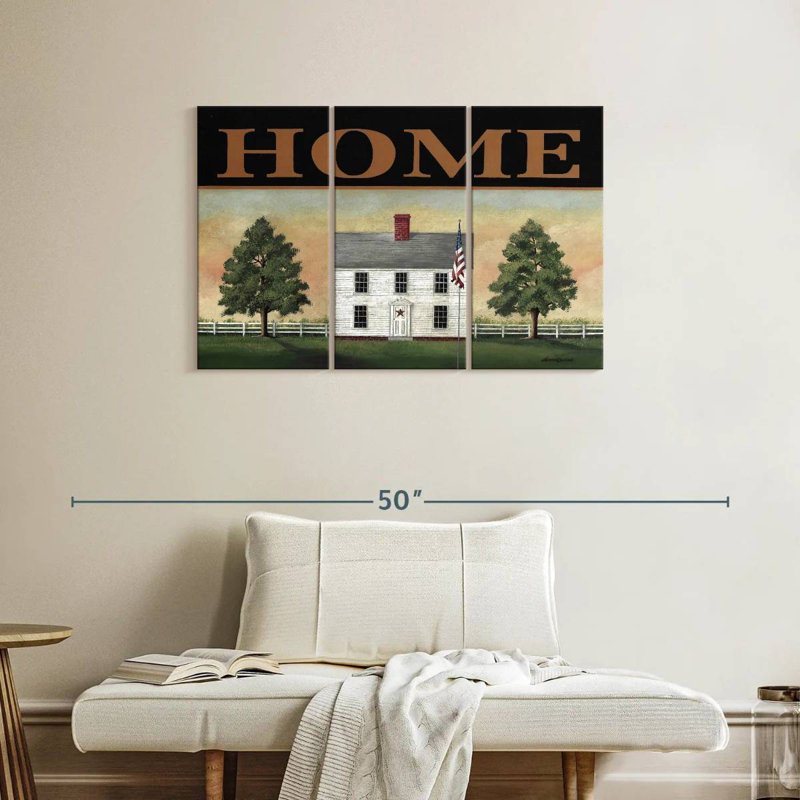 Kema Colonial Home Wall Sign, 24" H x 38" W