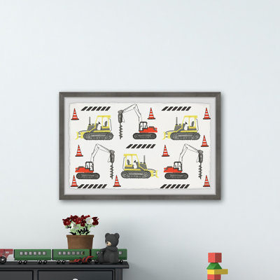 Tris Bulldozer And Drill Duo - Print