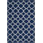 Rodgers Hand Woven Flat Weave Banana Silk/Wool/Cotton Geometric Rug in Navy/Ivory-1302693204