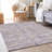 Premium Machine Washable Prisco Lavender Rug-1831132148