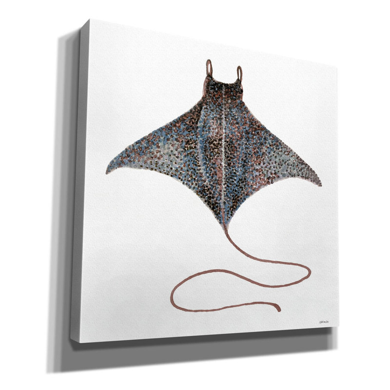 'Eagle Ray 2' by Stellar Design Studio, Canvas Wall Art, 18" H x 18" W x 0.75" D