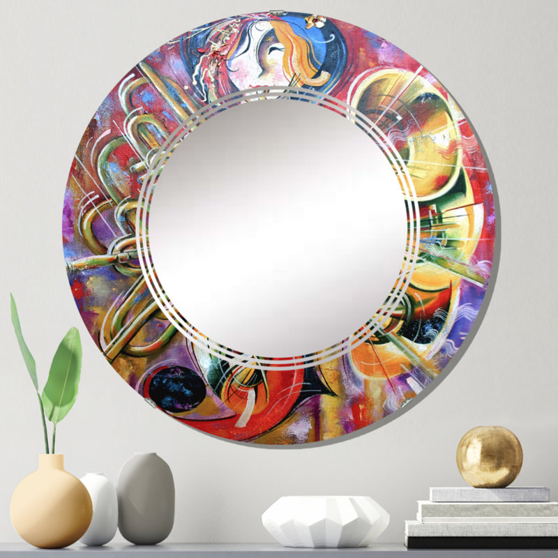 Circle Mirror, 24" x 24"