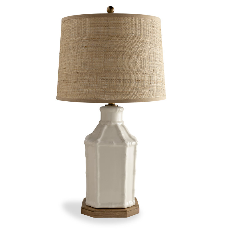 Amelia Table Lamp, Cream/Brown