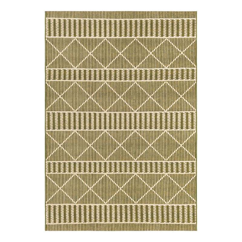 Arthur-James Washable Striped Indoor / Outdoor Rug, Rectangle 4' x 6'