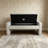 Nash 47" Upholstered Entryway Bench with Storage & Metal Base