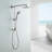 Fennocasa Polaris 1 Rain Shower System with 3-Setting Handheld Shower - 2.5 GPM-100528312