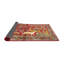 Tapis traditionnel rouge / vert Clendon-1616669902