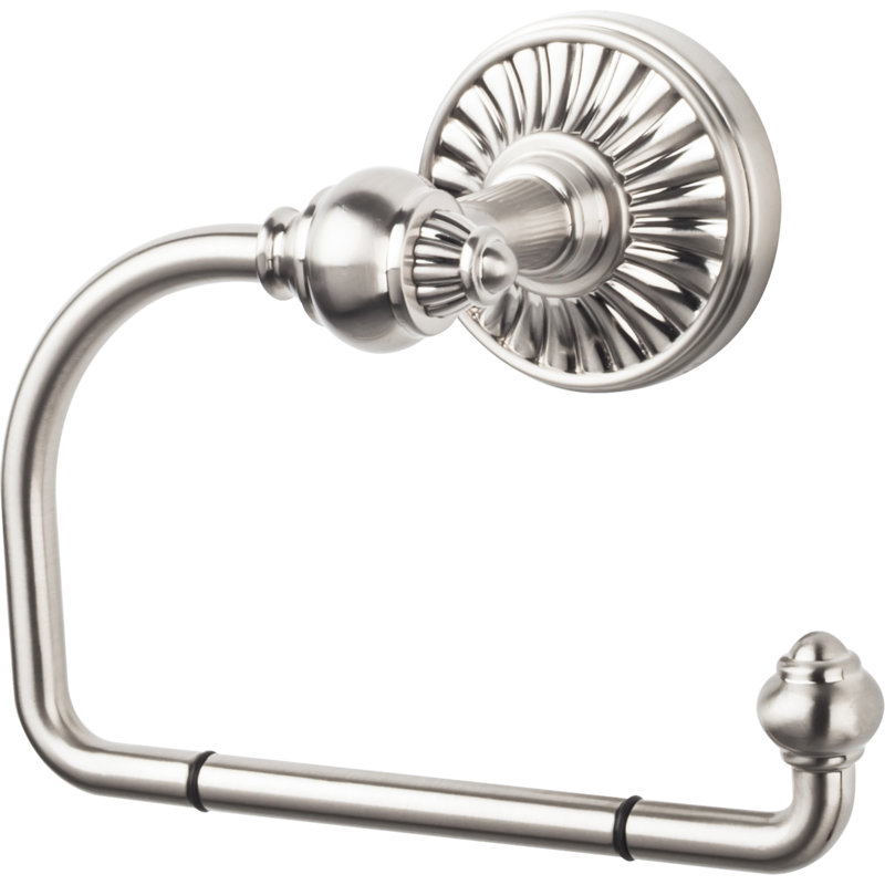 Tuscany Bath  Wall Mounted Toilet Paper Holder, Brushed Satin Nickel
