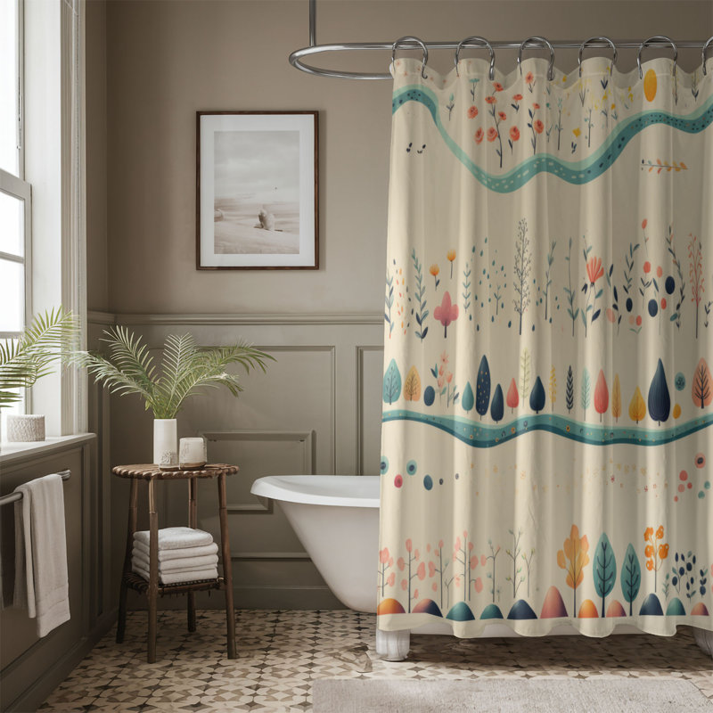 Rideau de douche Losurdo, H 74 po x l 71 po