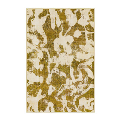 Tapis vert en laine Power Loom