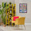 «Roses & Goldfish Vase», art mural sur toile flottante noire par Estelle Grengs-525252677-525252672