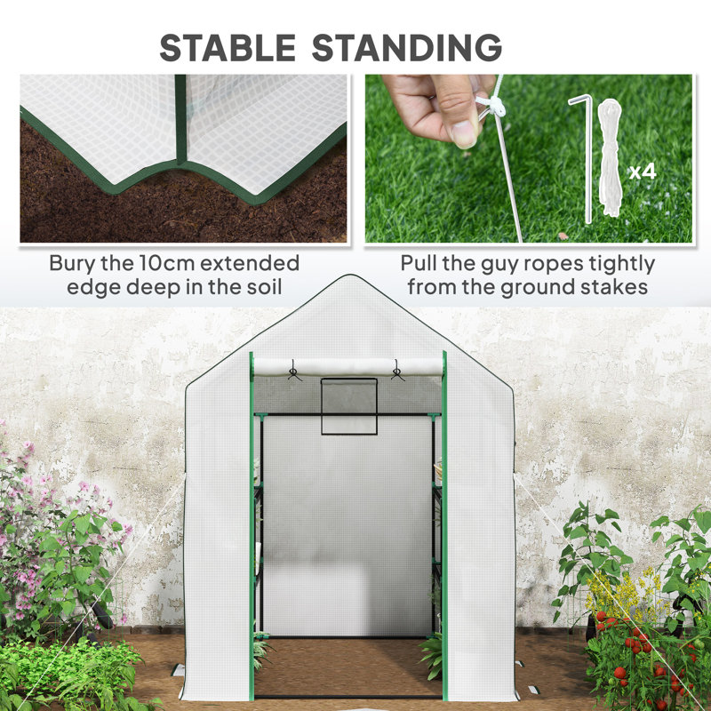 5 Ft W x 5 Ft D Walk-in Greenhouse