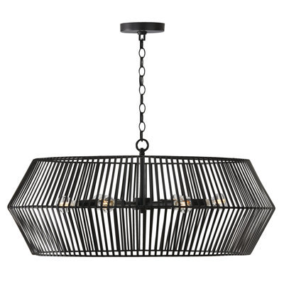 Kaiya 6 - Light Dimmable Cage Chandelier