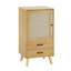 Armoire en rotin l 20 po à 1 porte et 2 tiroirs 2 combinaisons