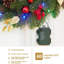 18-Inch Pre-Lit Wreath – 40 Multi-Color LEDs, Timer & Merry Christmas Sign for Door