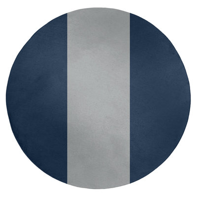 Tapis à rayures bleu/gris