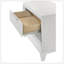 Table de chevet contemporaine à 2 tiroirs avec finition texturée contemporaine, parfaite pour les chambres à coucher modernes et l'organisation efficace