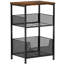 Aibne 39cm W Steel Bedside Table