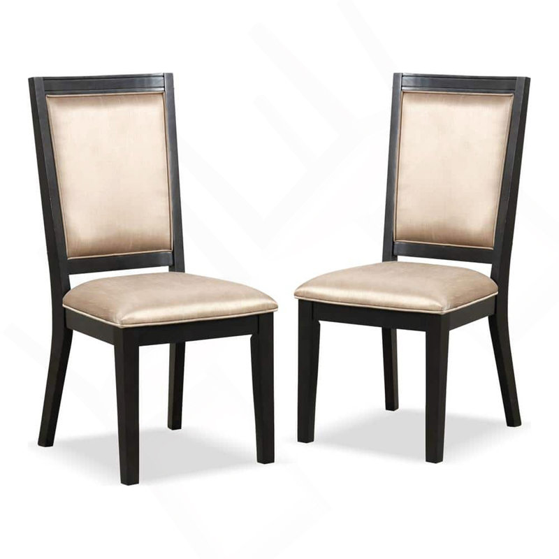 Ensemble de chaises de salle à manger 2 pièces Contemporary Espresso