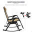 2 chaises berçantes d'extérieur, chaise berçante inclinable pliable-320971744