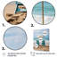 Beach Chairs Scenery III - Nautical & Beach Wall Decor-460985333-460985334