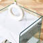 Bedside Table With Drawer Storage - Tabletop, Transparent Tempered Glass Sides, Stable Structure For Home Living, Ideal Interior Containing Material Surface, On Quick Setup, Suitable Different Living