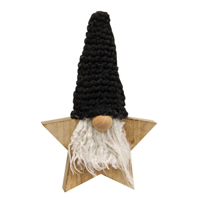 Gnome étoile en bois
