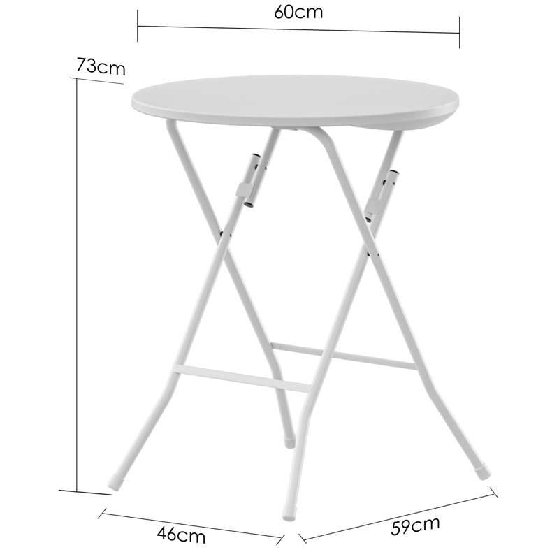 Folding Table, 73cm H x 59cm W x 46cm D
