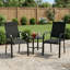 Ensemble de 2 fauteuils de salle à manger d'extérieur empilables avec structure en métal robuste pour terrasse et terrasse-314562496-314562508