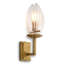 CDJ Wall Lamp Persephone antique brass finish clear glass