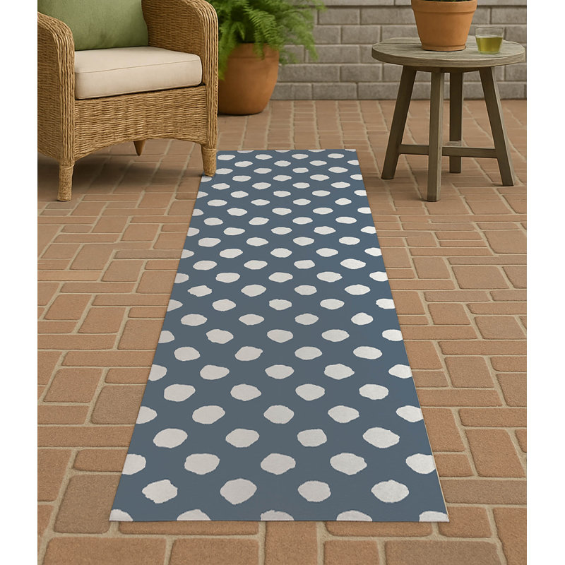 Tapis d'extérieur à gros pois antidérapant, Tapis de couloir 2 pi 6 po x 8 pi