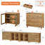 Buffet modulaire avec tiroirs et tablettes réglables pour la salle à manger, largeur de 142 pouces-926038037
